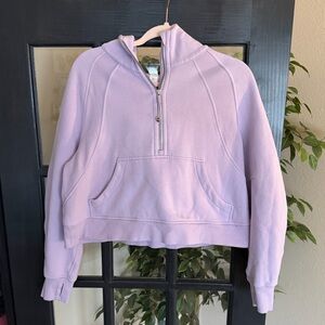 Lululemon oversized half zip hooded scuba sweatshirt
